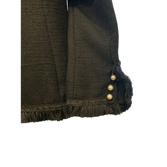 A N L  JACKET black CH36 H40  26 long   Medium  pearl buttons - Picture 5 of 10